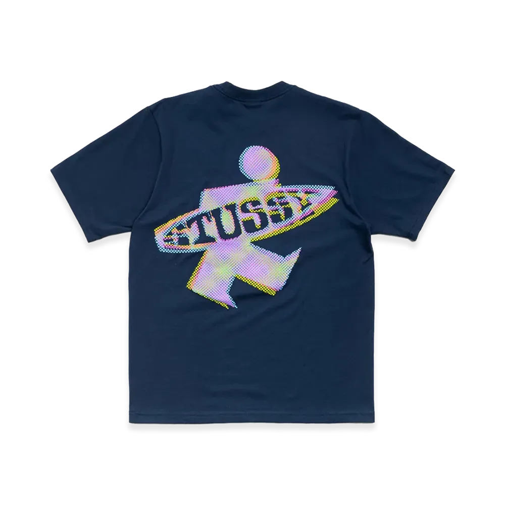 Stussy Dot Surf Puff Print Tee "Navy"
