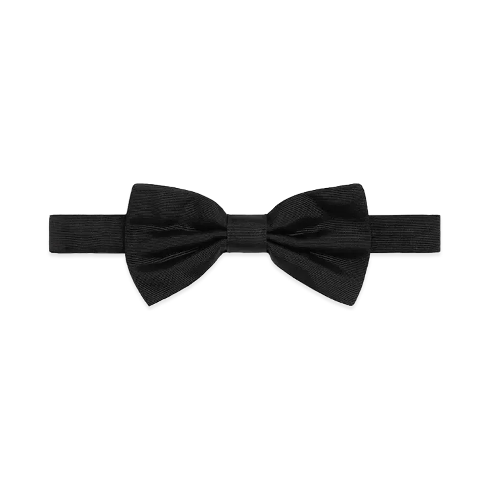 Bottega Veneta Silk Bow Tie "Black"