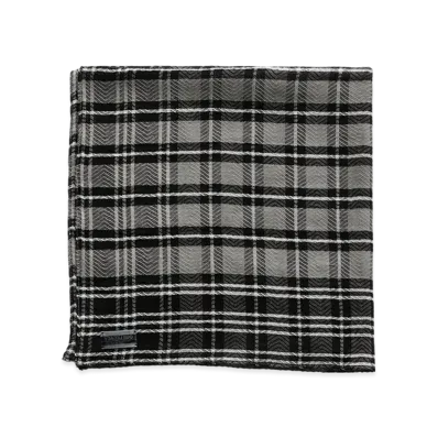 OUR LEGACY Women's Marstrand Scarf "Black/Grey Herringbone Check"