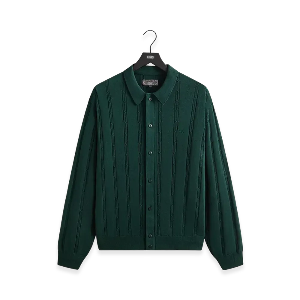 Kith Long Sleeve Tilden Button Up "Stadium"