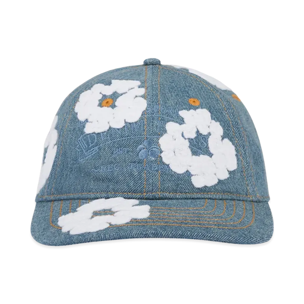 DENIM TEARS Denim Cotton Wreath Cap "Light Wash"