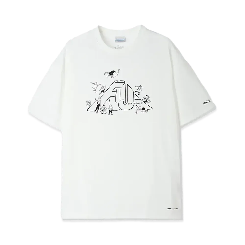 Columbia x FUJI ROCK FESTIVAL'25 Tee Lee Renown Graphic SS Tee "Sea Salt"