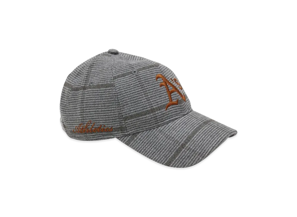 NEW ERA x THE CAP 9Twenty Woven Scorch Oakland Athletics "Charcoal Grey/Check"