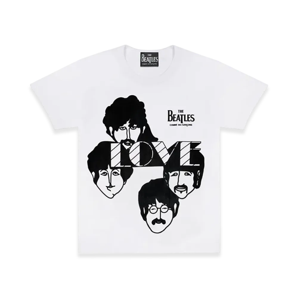 COMME des GARCONS x The Beatles Printed T-Shirt "White"