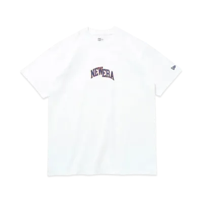 NEW ERA Short Sleeve Cotton T-shirt Slipped Logo Regular Fit "White"