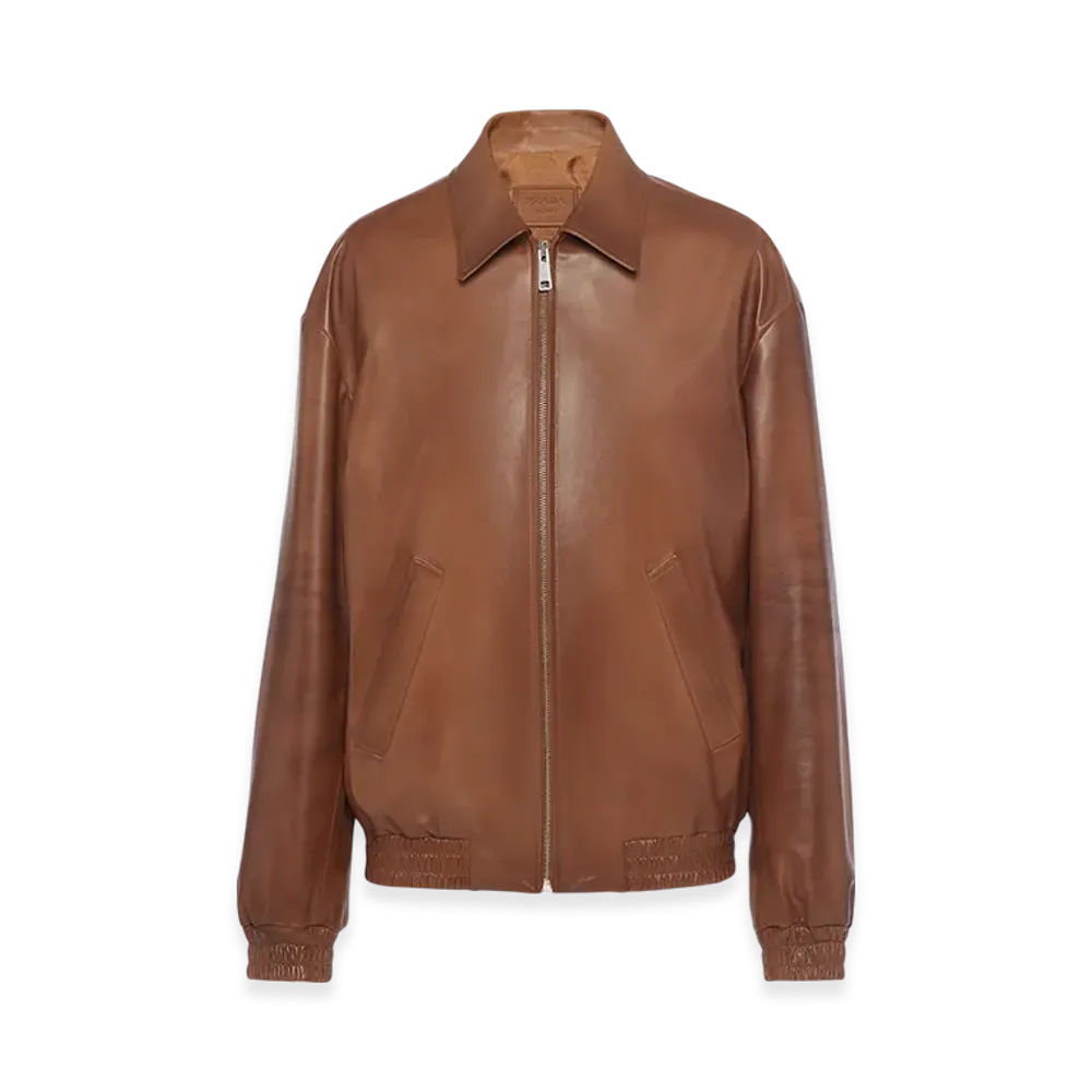 PRADA Women's Nappa Leather Jacket "Caramel"
