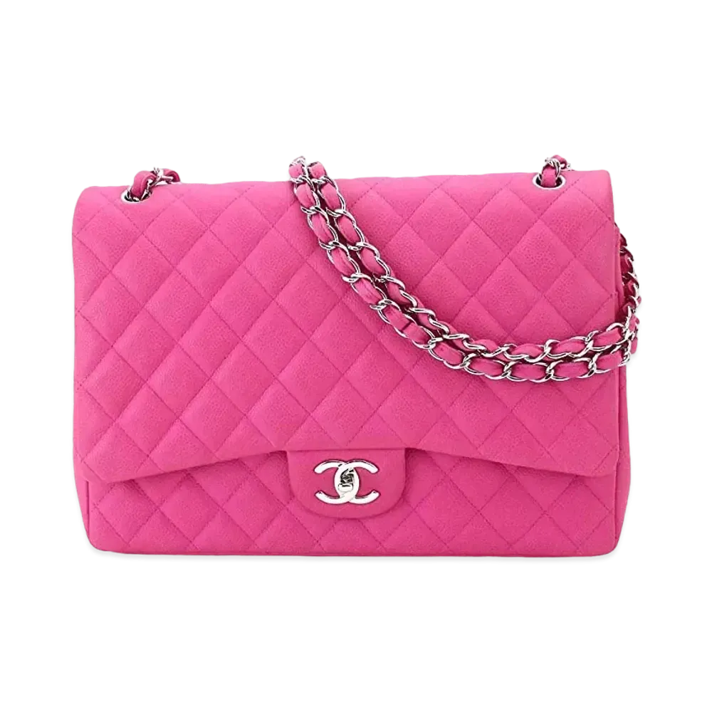 CHANEL Caviar Skin Matelasse Shoulder "Pink"