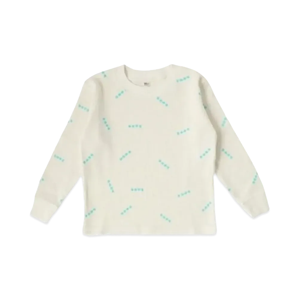 Ron Herman 15th Anniversary Love Waffle Pullover "Blue"