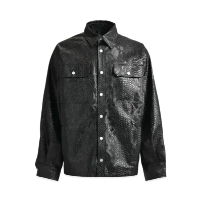 BREATH Newrich Check Shirt Jacket "Crocodile"