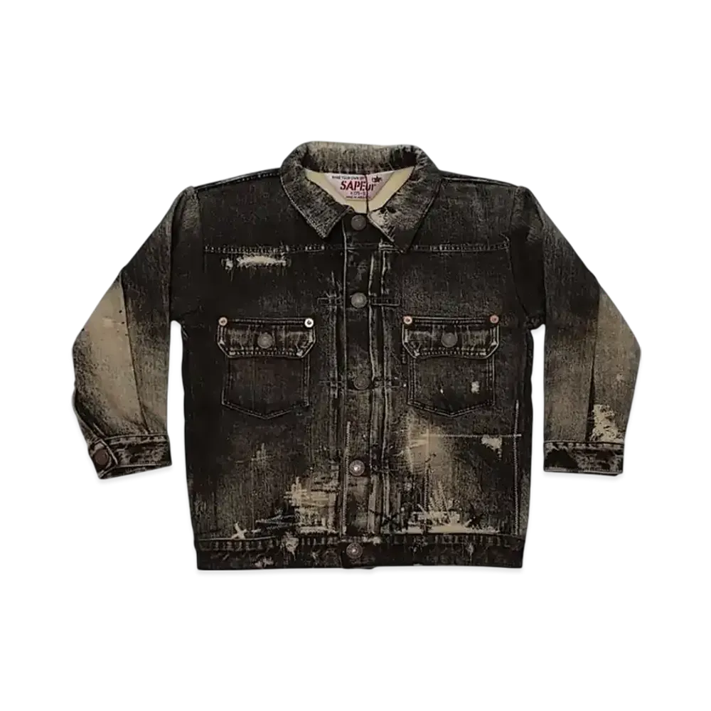 SAPEur Kid's Lot.5067XX Sweat Jacket "Black"