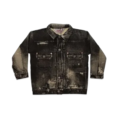 SAPEur Kid's Lot.5067XX Sweat Jacket "Black"