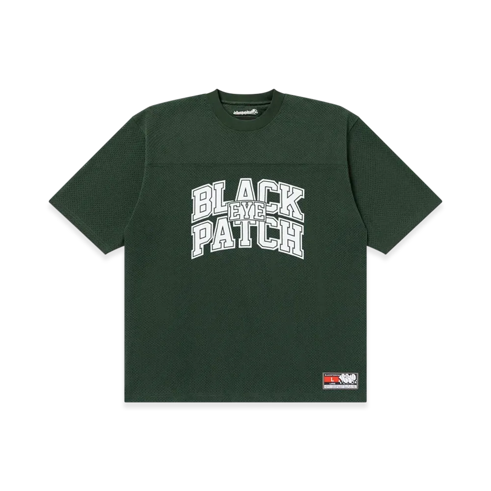 BlackEyePatch Block College Crewneck Hockey Shirt "Green"