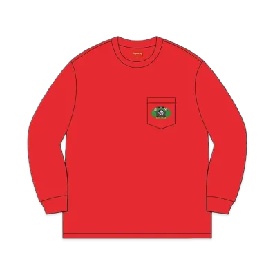 Supreme Vampire Boy L/S Pocket Tee "Red"