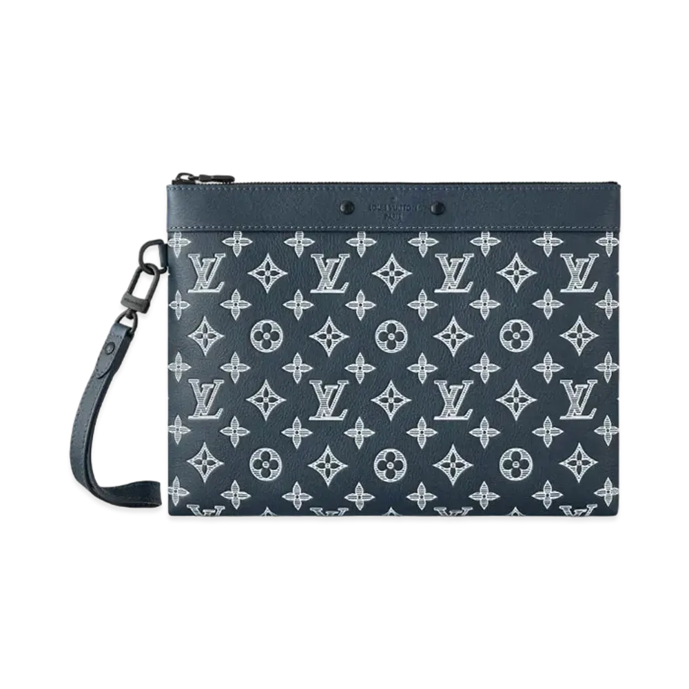 Louis Vuitton Pochette To Go Monogram Shadow "Blue Marine"