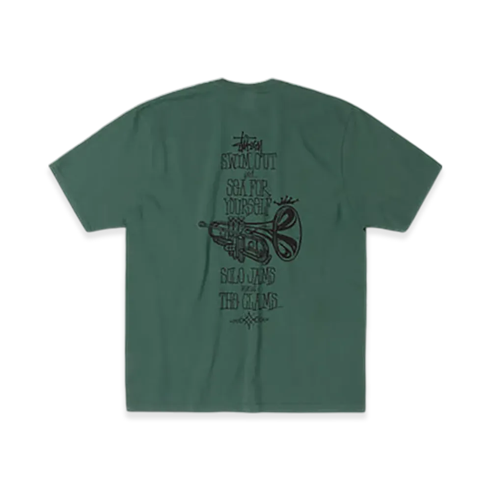 Stussy Swim Out Tee Pigment Dyed "Pine"