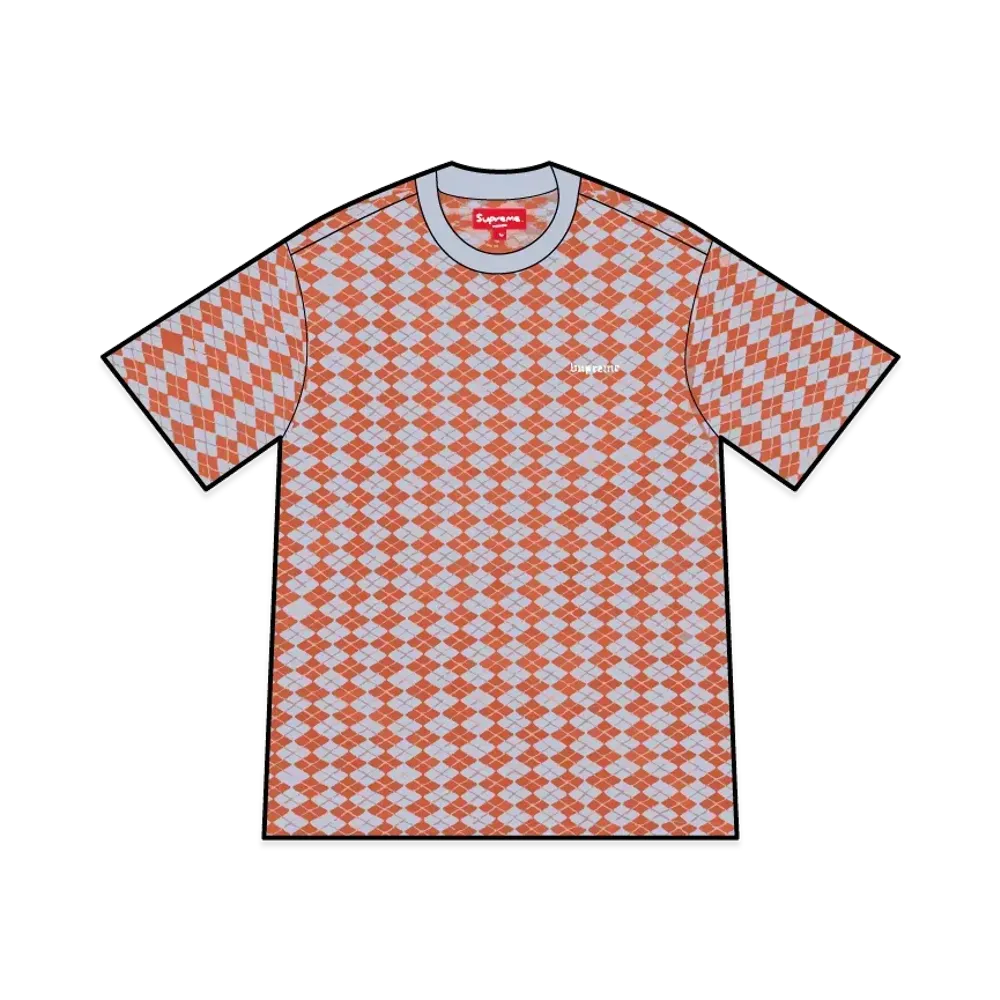 Supreme Diamond Jacquard S/S Top "Orange"