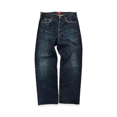 eYe JUNYA WATANABE MAN x Levi's x BerBerJin 501XX 1942 Jeans Transfer Printed Pants "Indigo"