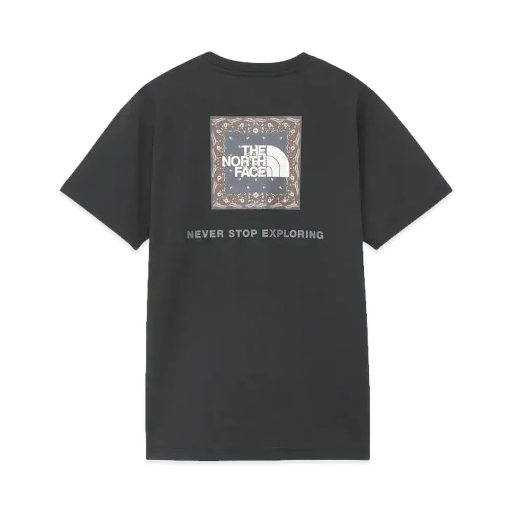 The North Face Short Sleeve Bandana Square Logo Tee (Ladies) "Black"