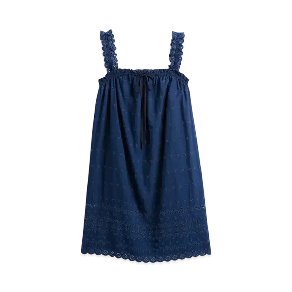 GAP x DOEN Eyelet Shift Mini One Piece "Medium Indigo"