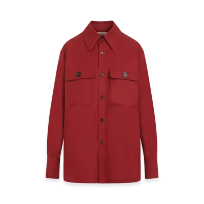 Saint Laurent Women's Cotton Shirt "Red"