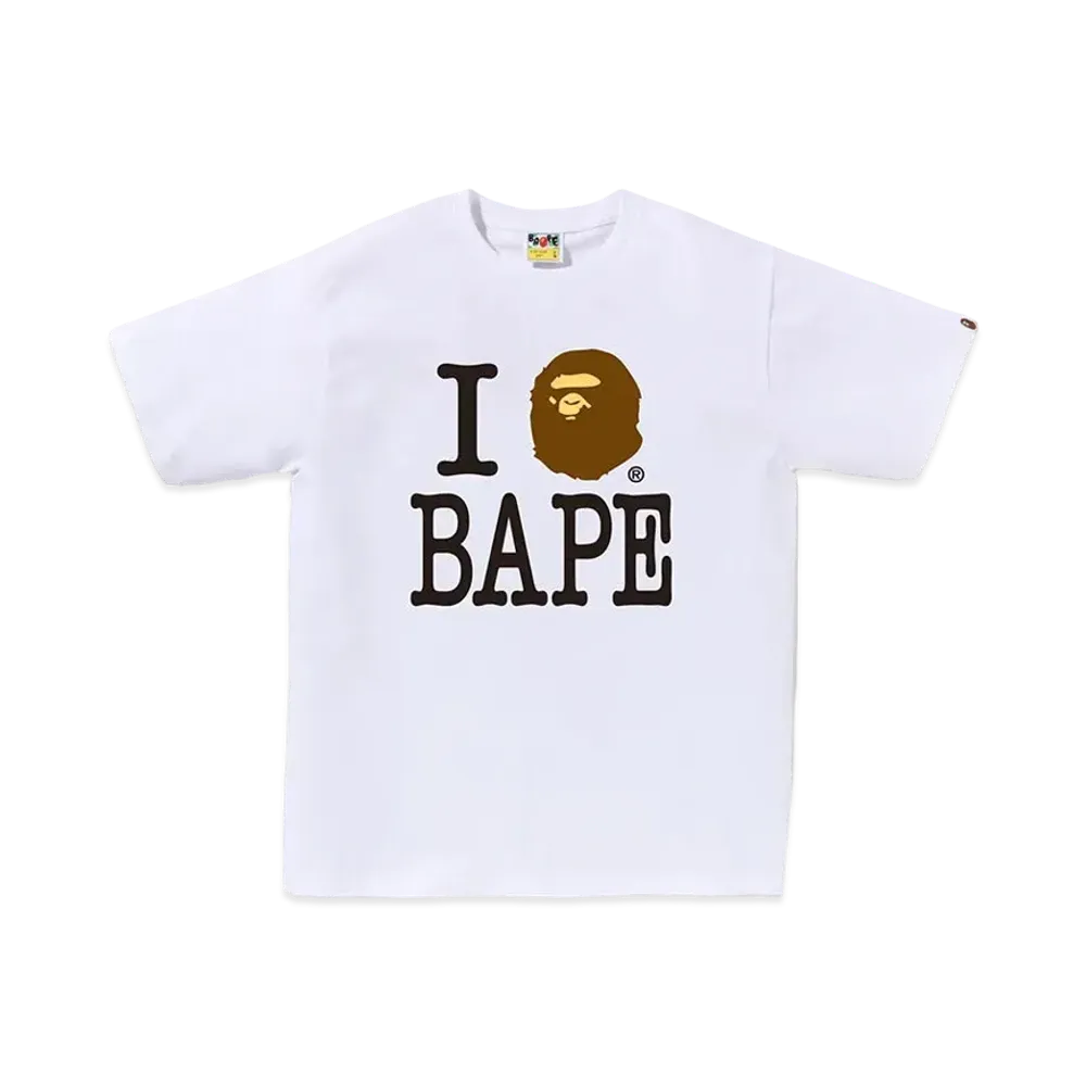 A BATHING APE I Love Bape Tee #2 "White"