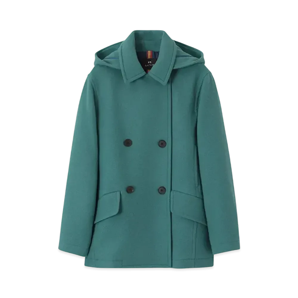 Paul Smith Women's Wool Calze Peacoat "ForestGreen"