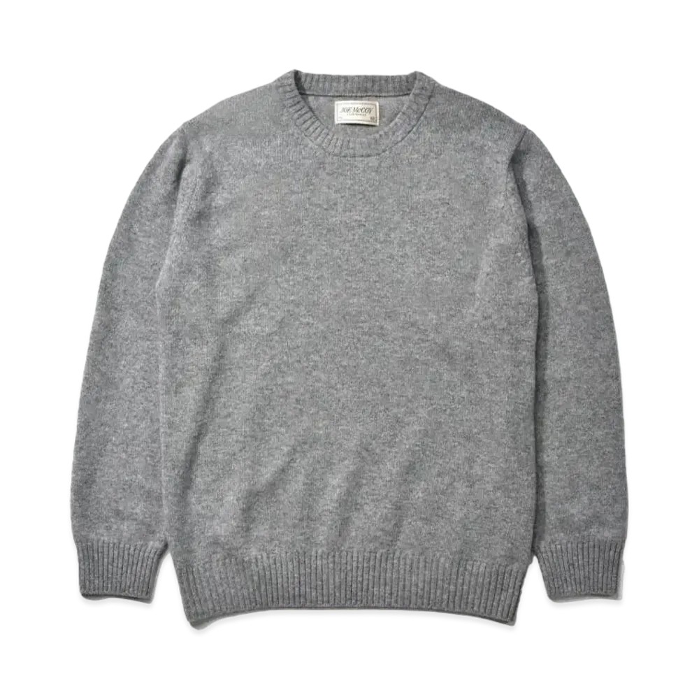 THE REAL McCOY'S Wool Crewneck Sweater "Gray"