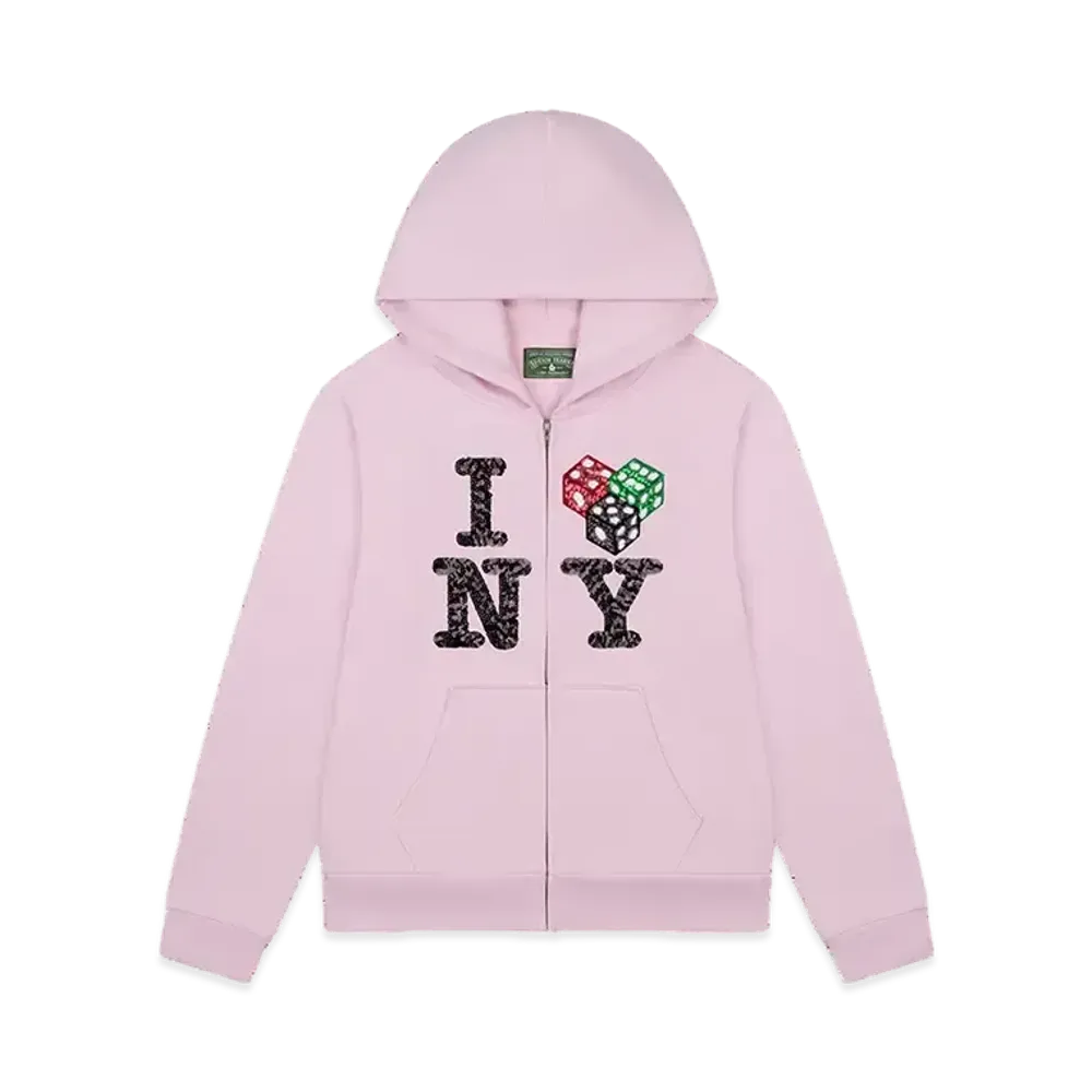 DENIM TEARS Cee-Lo NY Zip Hoodie "Pink"