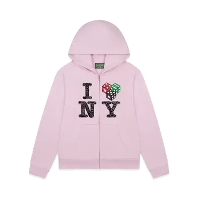 DENIM TEARS Cee-Lo NY Zip Hoodie "Pink"