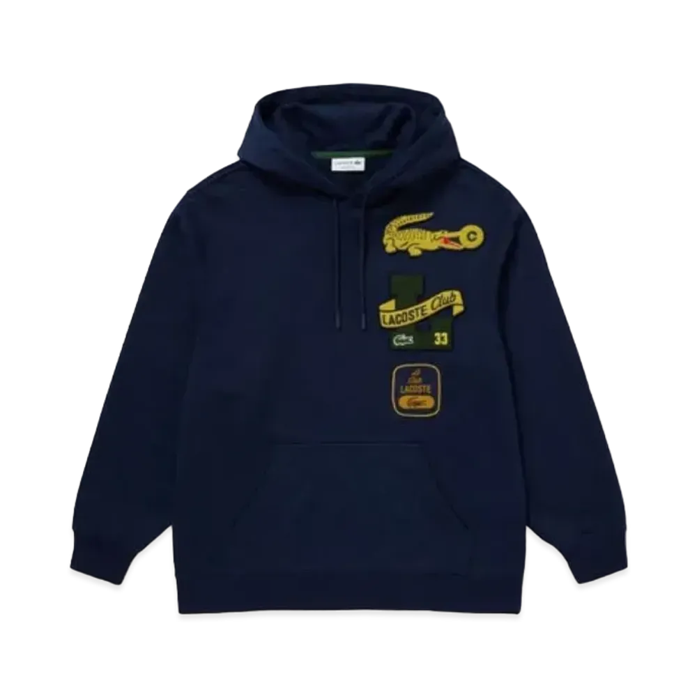 LACOSTE Heritage Patch Sweat Hoodie "Navy"