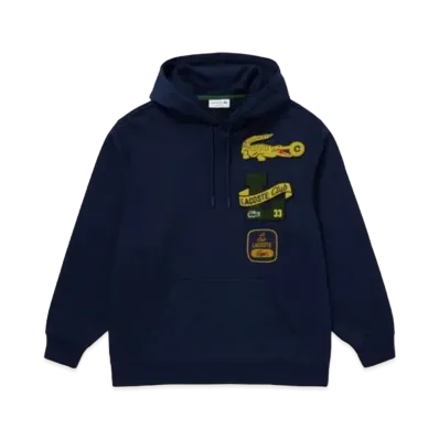 LACOSTE Heritage Patch Sweat Hoodie "Navy"