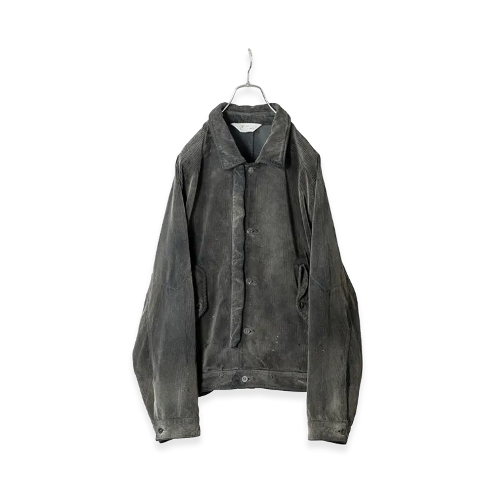 ANCELLM Aging Corduroy Jacket "Black"