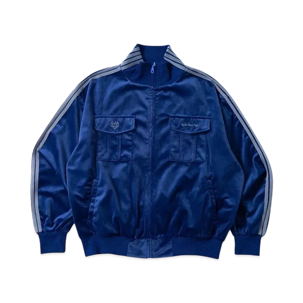 HTH velor track jacket "BLUE"
