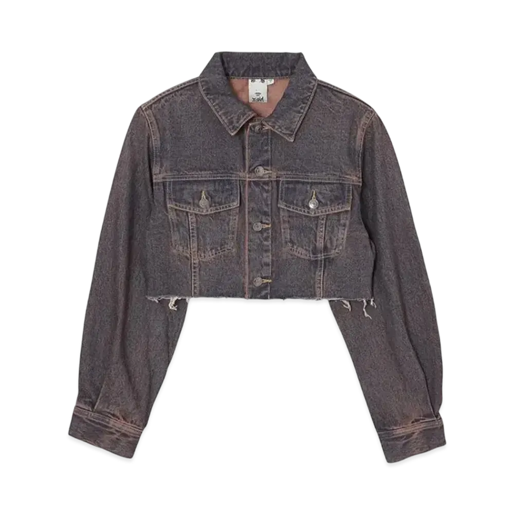 X-Girl Overdyed Denim Jacket "Pink"