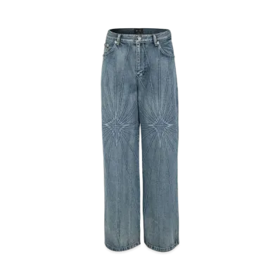 THUG CLUB Chain StiTCh Denim Pants "Blue"