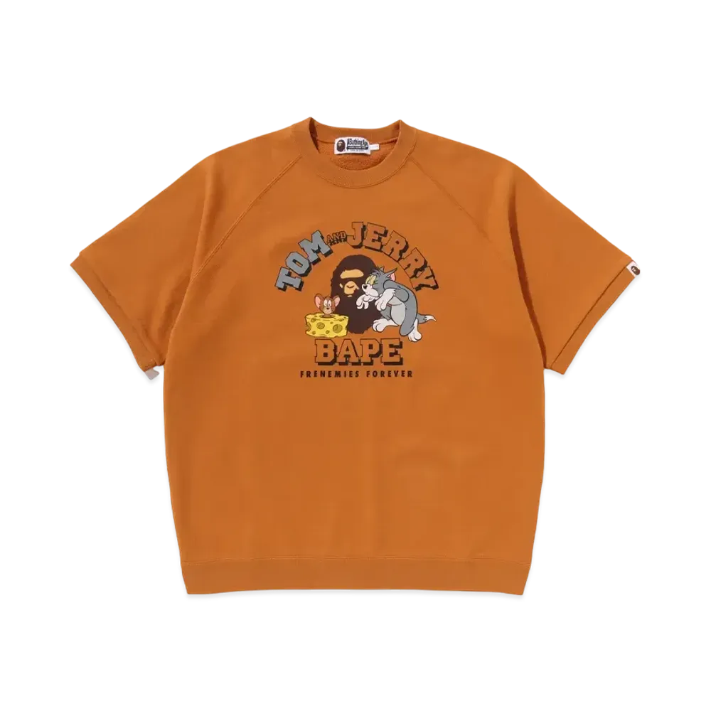 A BATHING APE x Tom And Jerry 85TH Relaxed Fit Sweat Tee "Yellow"