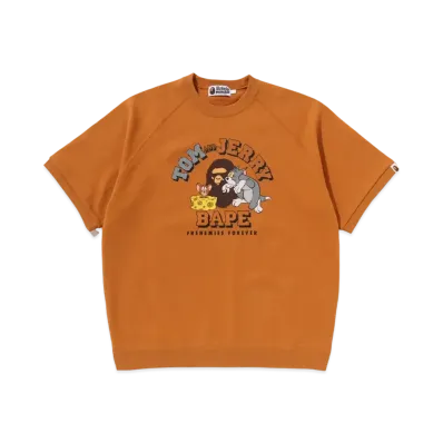 A BATHING APE x Tom And Jerry 85TH Relaxed Fit Sweat Tee "Yellow"
