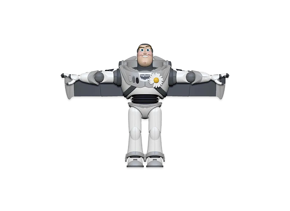 PEACEMINUSONE x Toy Story THE FIRST FAN Action Figure Buzz "Gray" / G-DRAGON