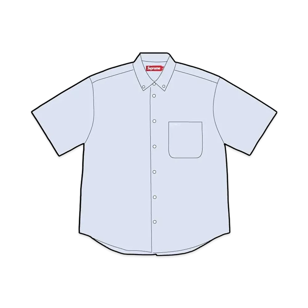 Supreme Loose Fit Oxford S/S Shirt "Light Blue" (25SS)