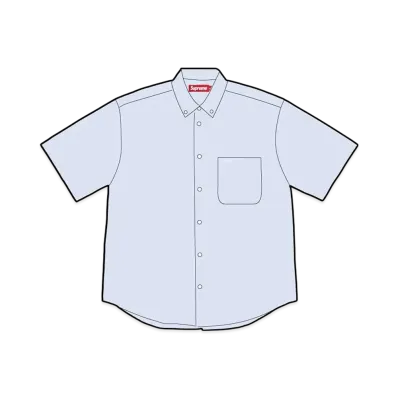 Supreme Loose Fit Oxford S/S Shirt "Light Blue" (25SS)