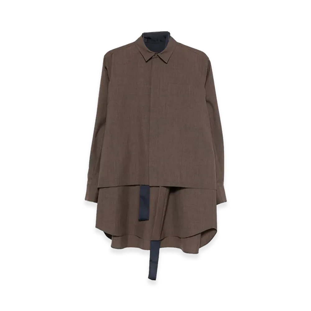 sacai Women's Dresses "Brown"