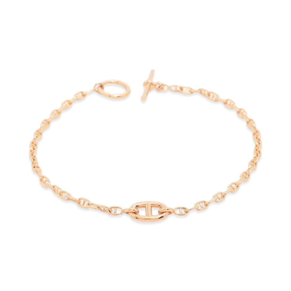 Hermes New Farandole Bracelet Very Small Model "Rose Gold"
