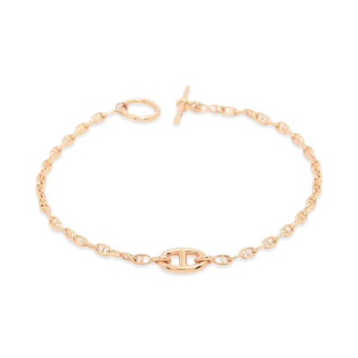 Hermes New Farandole Bracelet Very Small Model "Rose Gold"