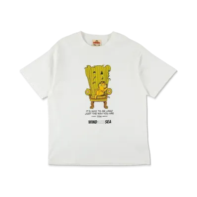 WIND AND SEA x GARFIELD S/S Tee (Chair) "White"