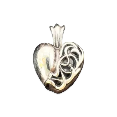 Chrome Hearts Heart Pendant Necklace Silver 925 "Silver"