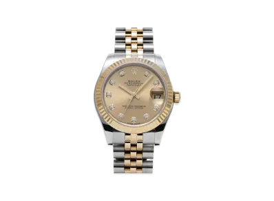 ROLEX Datejust 10P Diamonds "Champagne/Stainless Steel/Yellow Gold"