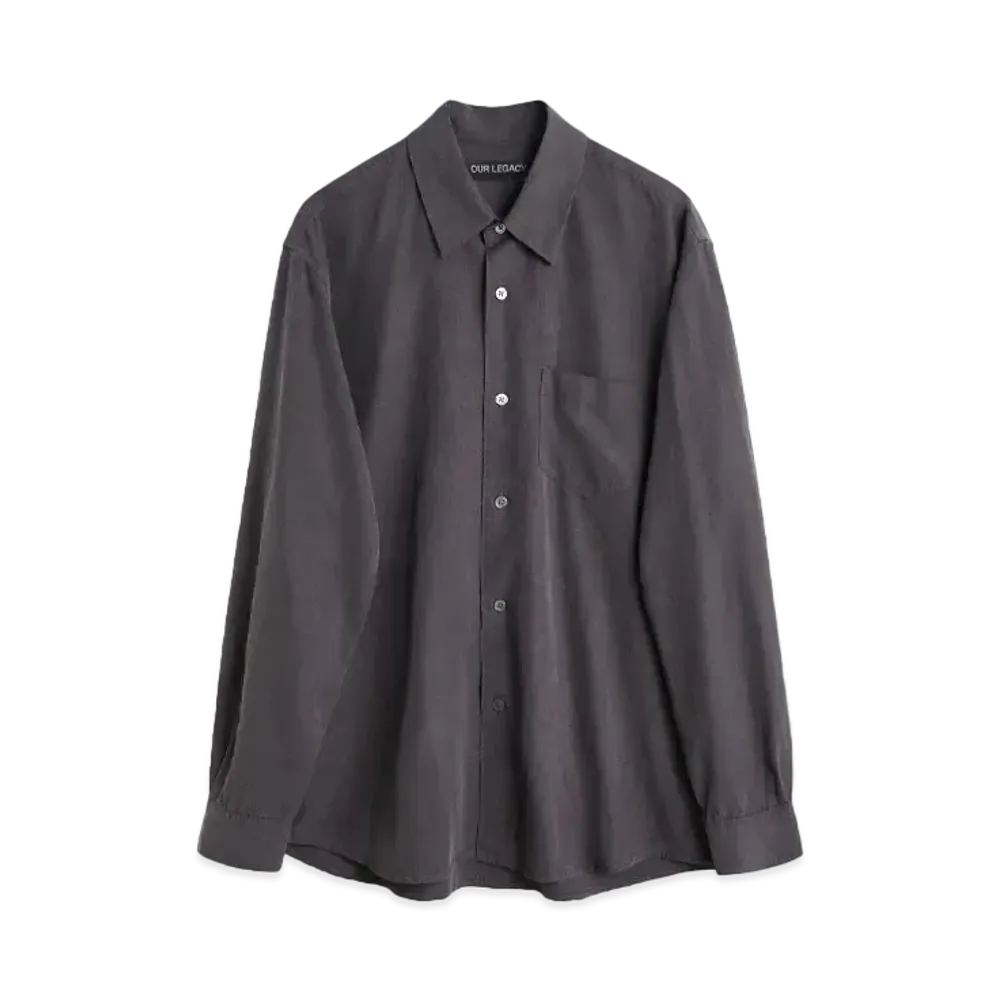 OUR LEGACY Initial Shirt Liquid Lyocell "Ash Grey"