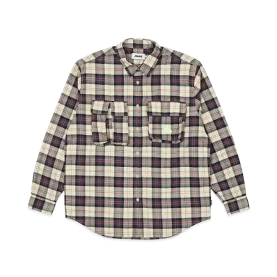 PALACE CARGO POCKET FLANNEL SHIRT "Cream"