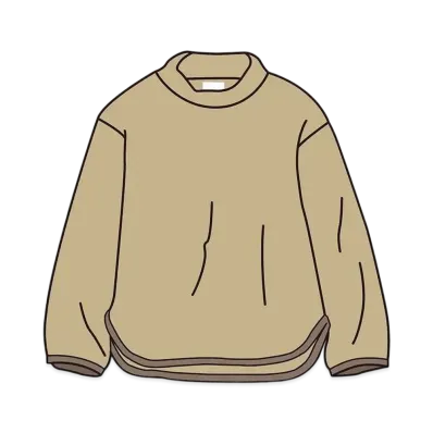 Uniqlo White Mountaineering Fleece Mockneck Pullover Kids "Beige"