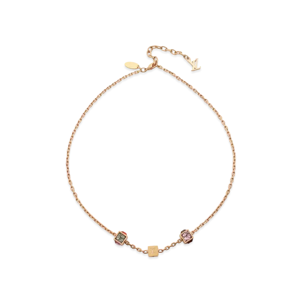 Louis Vuitton Collier Gambling Necklace "Gold"